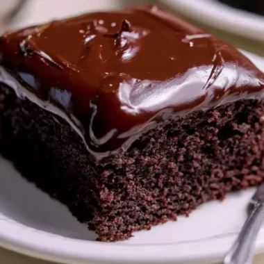 Delicious Wacky Chocolate Cake with rich frosting and unique decorations.
