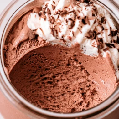 Deliciously creamy chocolate mousse served in elegant dessert cups