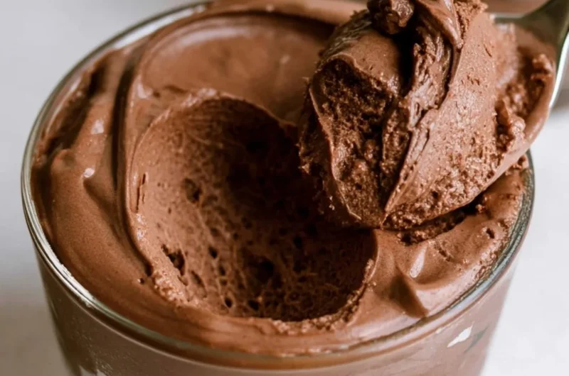 Delicious and creamy chocolate mousse served in elegant dessert cups